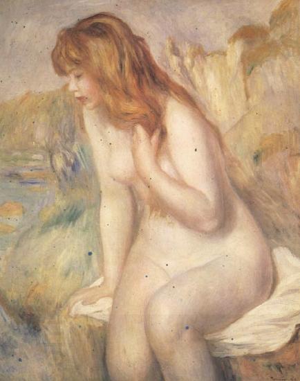 Pierre Renoir Bather on A Rock China oil painting art